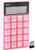Resim Mofii Sk-657 2.4g Kablosuz Klavye 20 Tuşlu Sayısal Klavye Led Ekranlı Taşınabilir Hesap Makinesi Muhasebe Ofisi İçin Pembe 