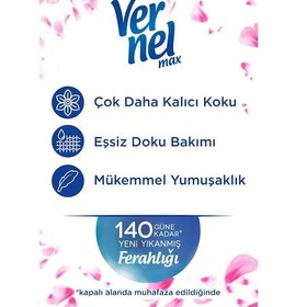 Resim Vernel Max Konsantre Çamaşır Yumuşatıcısı Taze Gül 4 x 1440 ML 