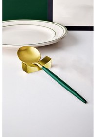 Resim Çelik Gold Chopstick Kaşık Çatal Standı Çelik Çubuk Tutucu Mt151sr 