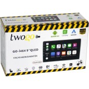 Resim Twogo GO-I464 Android Monitör 9 Inç QLED Hd Dokunmatik Ekran (Carplay, 4GB+64GB, 60WX4, Bt) 