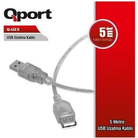 Resim QPORT 5MT USB UZATMA KABLOSU (Q-UZ5) 