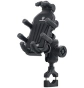 Resim Suofeng Motosiklet Telefon Tutucu - Titreme Önleyici, 360 Ayarlanabilir, Çalınma Önleyici Kilitli Siyah 