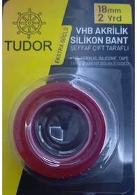 Resim Çift Taraflı Akrilik Silikon Bant Şeffaf Ekstra Güçlü Yapışkanlı Su Geçirmez Çerçeve Tablo Bandı 