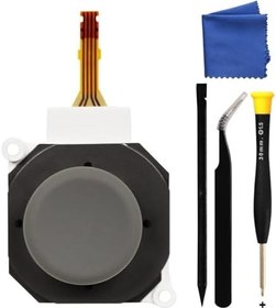 Resim Nintendo 2DS/3DS/3DS XL Analog Başparmak Çubuğu Joystick için 3D Joystick Yedeği, Daire Ped Kapağı ile 