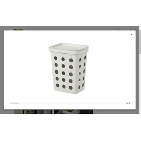 Resim Hallbar Çöp Kutusu, Açık Gri, 10 Lt Gri 
