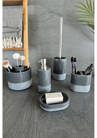 Resim Prima Nova Reve Banyo Seti 5 Parça - Gri Gri 
