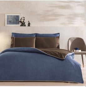 Resim Taç Riven Biyeli Tek Kişilik Nevresim Takımı Lacivert 000000001000046842 