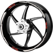 Resim Deeb Rks Jant Şeridi Reflektif Beyaz Kırmızı Model S N11.52895 