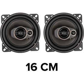 Resim Rose RST-160 16CM Tweeterlı Coaxıal 2X180WATT Yuvarlak Takım Hoparlör Speaker (2 Li Takım)Ial Takım Hoparlör 