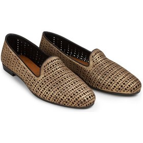 Resim Deery Hakiki Süet Altın Rengi Simli Lazer Kesim Kadın Babet - E3208zaltc02 Altın 