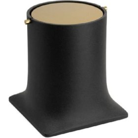 Resim Banyo Çöp Kovası 4 Lt Beyaz/Gold 247X225X225 Mm 