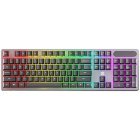 Resim Hp K100 Mekanik Rainbow Gaming Oyuncu Klavye İngilizce 