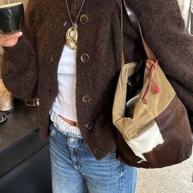 Resim Kadın Vintage Kazak Mont - Düğmeli, Yumuşak Uzun Kollu Hırka, Şık Ofis - Parti Dış Giyim, Makinede Yıkanabilir Sonbahar Kış İlkbahar Ceket, Günlük Kullanım İçin 