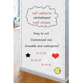 Resim Beyaz Kendinden Yapışkanlı Rulo Yazı Tahtası Silinebilen Board 45X200CM 1430 