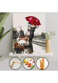 Resim Sayılarla Boyama Tuval Seti 40x50 Cm - Romantik 