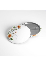 Resim Çiçek Bahçesi - 58mm Rozet Çok Renkli 