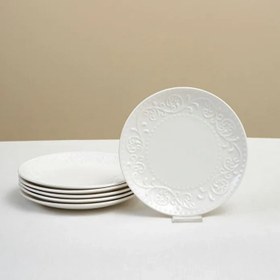 Resim Karaca Safir 6 Parça Porselen Pasta Takımı 21 cm 