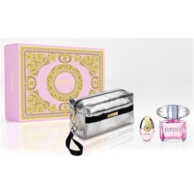 Resim Versace Bright Crystal Kadın Parfüm EDT 90 ML + 10 ML + Çanta 