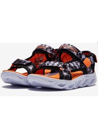 Resim Skechers Hypno - Splash Büyük Erkek Çocuk Siyah Işıklı Sandalet 400077L Bgor Siyah 