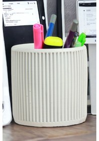 Resim Kalemlik Beyaz Renk Masa Kalemliği Organizer Kalemlik Model 1 Çok REnkli 