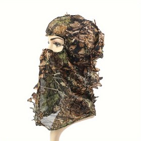 Resim Açık hava balıkçılığı, güneş ve kum türbanı, ön camouflage baş örtüsü, örgüt taktiği maske, hafif ve nefes alabilir Balıkçı Maskesi 