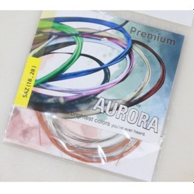 Resim Aurora Premium Bakır Bamlı Saz Teli Kısa Sap 0.18 