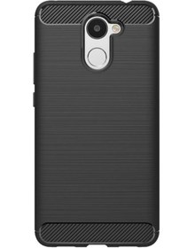 Resim Microcase Huawei Y7 Pro 2019 - Y7 Prime 2019 Brushed Carbon Fiber Silikon Tpu Kılıf - Siyah 