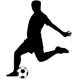 Resim Sporcu Folyo Sticker Derstve46120 70cm Uzunluk Siyah 