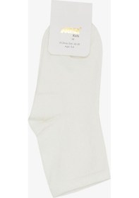 Resim Artı Kız Çocuk Soket Çorap Basic 1-6 Yaş, Ekru-ekru Ekru 