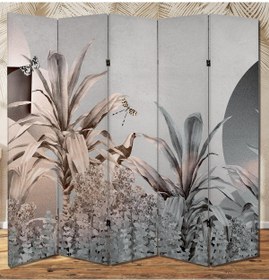 Resim dbsanat Çiçekler Temalı Özel Tasarım Paravan Room Divider 180 x 200 cm 