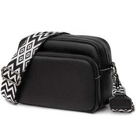 Resim Kadın Moda Omuz Çantası Ve Crossbody Cüzdan, Rahat Düz Renkli Çok Yönlü Küçük Mesajlaşma Çantası Ayarlanabilir Geometrik Askı Ile 