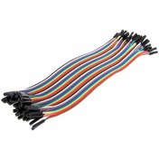Resim Sanec-40 Adet Dişi-Dişi Jumper Kablo 20Cm 