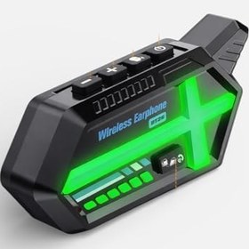 Resim BT26 Bluetooth 5.4 Motosiklet Kask Intercom Kulaklık, RGB LED Işıklı, 800m Intercom, Çift Telefon Bağlantı, 1000mAh, Siyah 