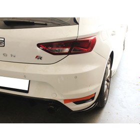 Resim Seat Leon Mk3 FR Aero Arka Flap Set PBlack 2012 - 2016 