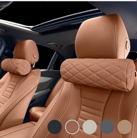 Resim Dashanshop Tüm Mevsimler İçin Hafıza Köpüklü Nefes Araç Başlık Yastığı A Kahverengi 