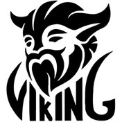 Resim Genel Markalar Boynuzlu Viking Sticker Oto Motor Laptop Duvar Folyo Sticker 25x27 cm 