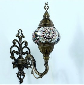 Resim Dekoratif MOZAİK APLİK DEKORATİF DUVAR LAMBASI EL YAPIMI 