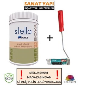 Resim Stella Su Bazlı Saf Akrilik Açık Fildişi Boya Ve Dekor Kadife Rulo Diğer 