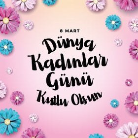 Resim 8 Mart Kadınlar Günü Mesaj Kartı 