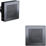 Resim Vortice Düşük Ses Seviyesi 26.9 Db(A) Mimari Uygulama Ideal Tasarım Kesintisiz Çalışma Havalandırma Fanı Banyo Mutfak Salon Oda Agmair Agm Punto Evo Bianco White Gold Dekoratif 