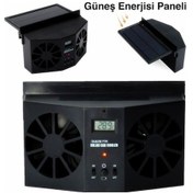 Resim Yingfu Ally R-8032 Güneşli Çift Fanlı Solar Oto Havalandır Jd 