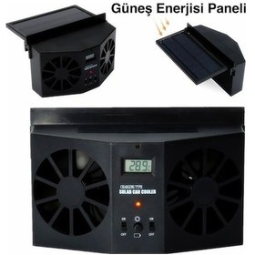 Resim Yingfu Ally R-8032 Güneşli Çift Fanlı Solar Oto Havalandır Jd 