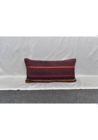 Resim Zehra Abla Halı Yeni El Dokuma Dekoratif Lumbar Kilim Kırlent Yastık Kılıfı 6198 