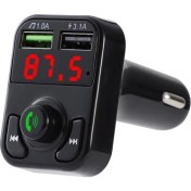 Resim ZSZH X3 Kablosuz 5.0 Handsfree Araç Kiti Fm Kablosuz Ses Alıcı Verici Hızlı Şarj-Siyah (Yurt Dışından) 