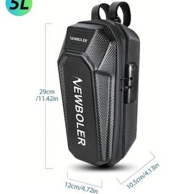 Resim Xuweiwei Bag843 Parola Kilidi 5l Elektrikli Scooter Cantasi Dayanikli Eva Su Gecirmez Anti Hirsiz Hafif Kompakt Bisiklet Cantasi Altın 