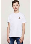 Resim Pokemon Avengermon Dugtrio Baskılı Unisex Çocuk Beyaz T-Shirt 