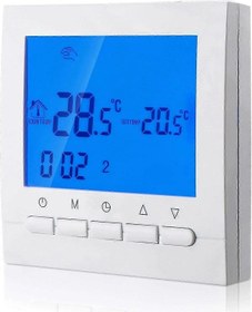 Resim Hafta Sonu Programlamalı 2 Kablolu Dijital Isıtma Termostatı 