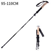 Resim Yürüyüş Direği Baston Yürüyüş Taşınabilir Malzemeleri 95-110cm Siyah 