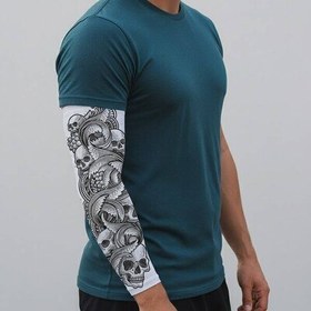 Resim Soft Kuru Kafa Desenli Motorcu Kol Çorabı 
