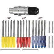 Resim Graphtec Cb09 Bıçak Tutucu Bıçaklar Vinil Plotter Kesici 304560 Bıçaklar Gl. Bıçak Tutucu + 3 Derece 